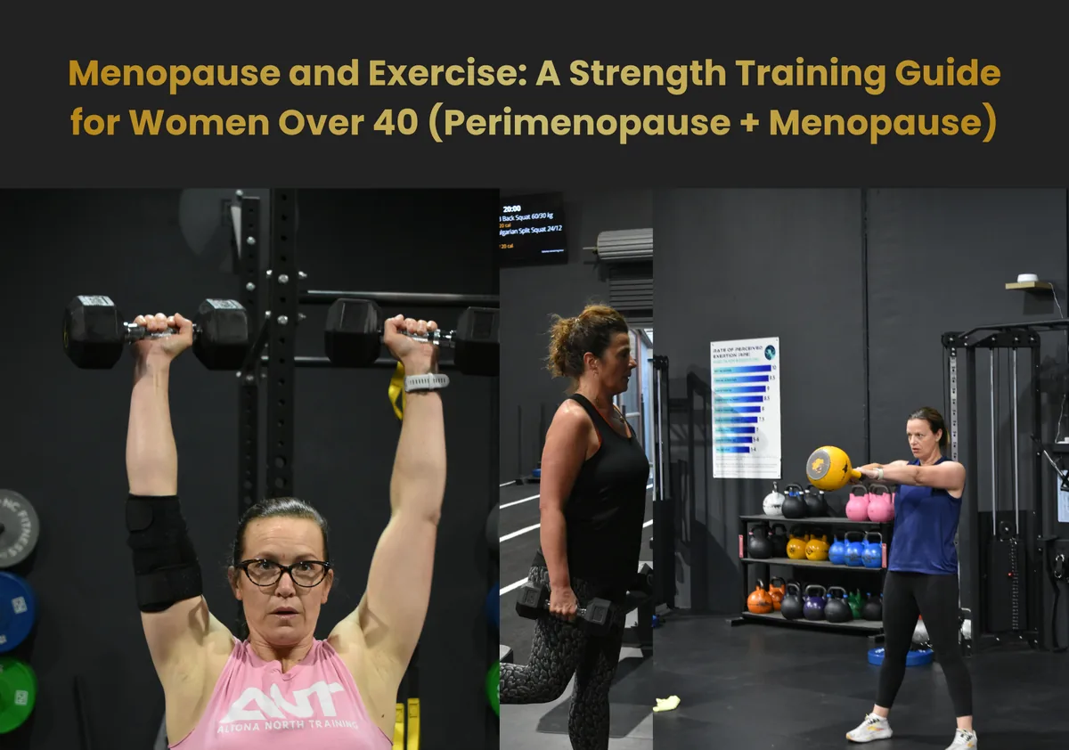 A strength training guide for women over 40 (perimenopause + menopause)